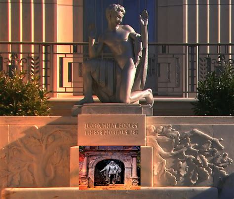 New Outdoor Gorhambury Folger Library Statue With Quote From Lincoln