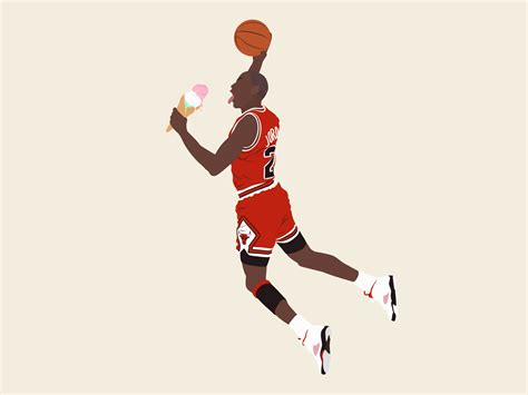 Michael Jordan Eating Ice Cream Is A Slam Dunk Printable Etsy