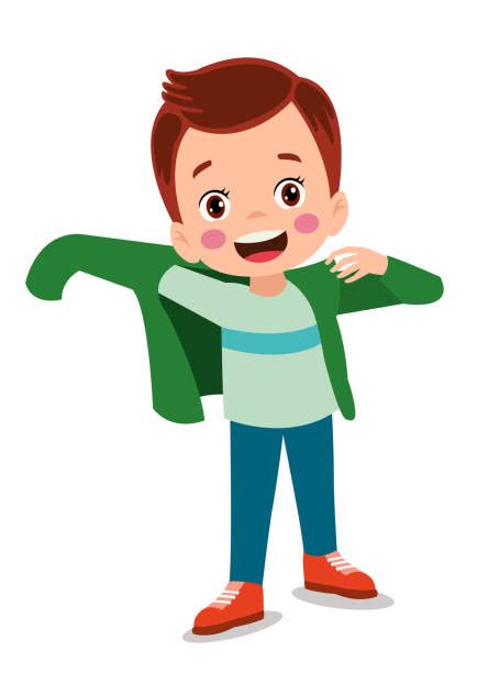 40 Putting Coat On Child Stock Illustrations Royalty Free Vector