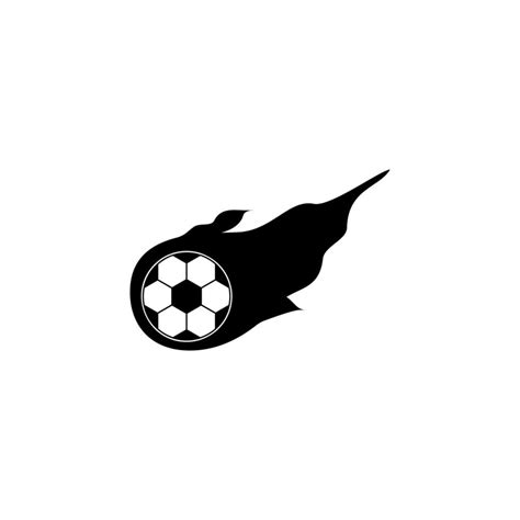 Burning Soccer Ball Vector Icon Illustration Vector Art At