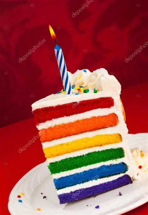 Birthday Cake Slice Rainbow