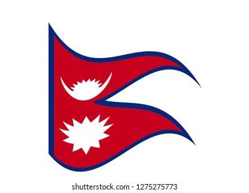 Nepal Flag Vector Stock Vector (Royalty Free) 1275275773