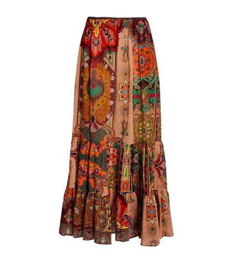 ETRO Printed Maxi Skirt Harrods US