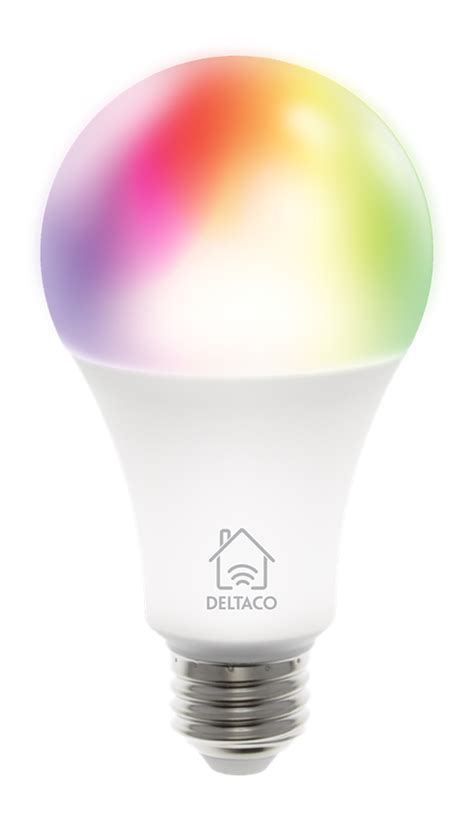 Deltaco Smart Home Rgb Led Lampa E Wifi W Milj F Rger Vit