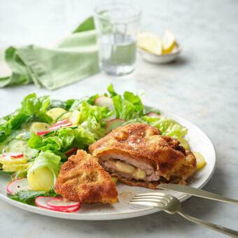 Einfach Hausgemacht Cordon Bleu Mit Kartoffel Gurken Salat