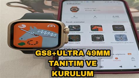 Gs8 Ultra Watch Replİka Saat Tanıtım Kurulum Ve Wearfit Profesyonel