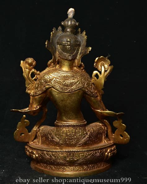 8 4 Old Tibet Copper Green Tara Mahayana Buddhism Enlightenment