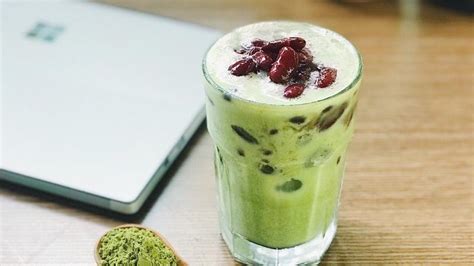 Trà sữa Matcha Cách làm trà sữa với bột trà xanh Matcha tại nhà Bút