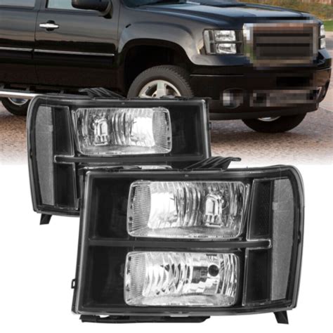 Leftandright Halogen Housing Headlights For 07 14 Gmc Sierra 1500 2500hd 3500hd Ebay