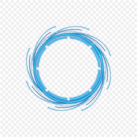 Neon Light Circle Png Image Blue Neon Light Circle Circle Shining