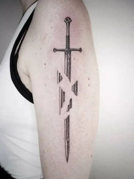 Minimalist Sword Tattoos | Tattoos, Minimalist tattoo, Red heart tattoos