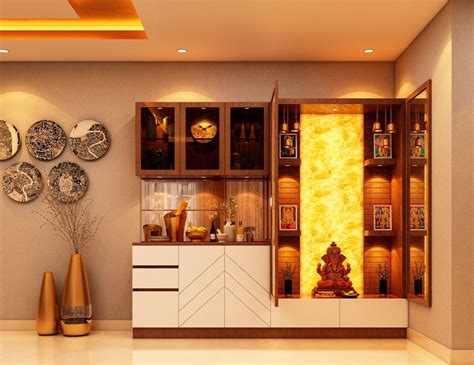 Pooja Room Door Design Foyer Design House Design Crockery Cabinet