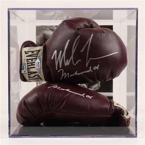 Mike Tyson Signed Everlast Muhammad Ali Fighter Model Boxing Glove With