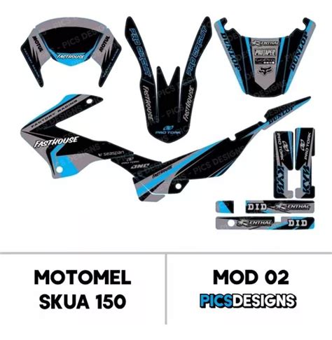 Kit Calcos Gráfica Motomel Skua 150 Laminadas