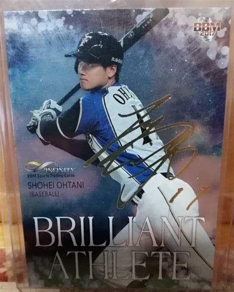 Jp Bbm2017 1st Japanese Ham Shohei Otani Gold Foil Sign