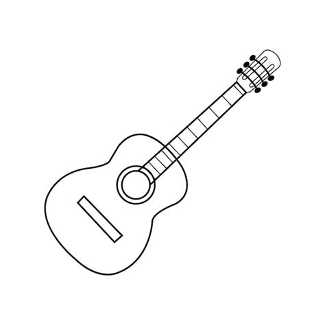 Icono De La Guitarra Vector Premium