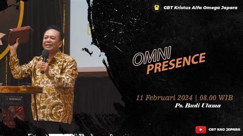 Ibadah Raya 11 Februari 2024 GBT Kristus Alfa Omega Jepara Live