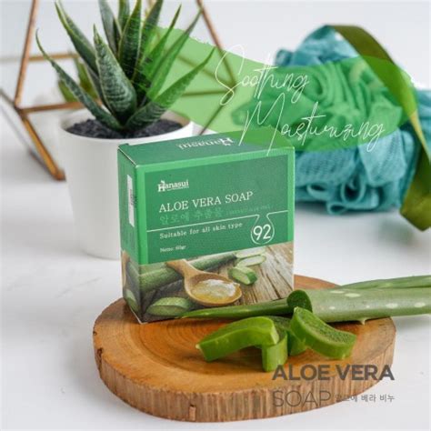 Jual [ Aloe Vera ] Hanasui Aloe Vera Soap Bpom Sabun Lidah Buaya