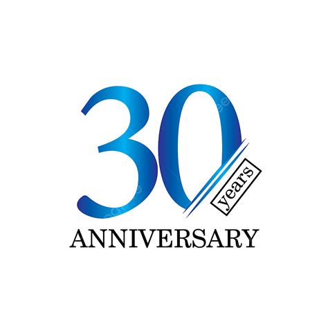 30 Year Clipart Hd PNG 30 Year Anniversary Vector Template Design