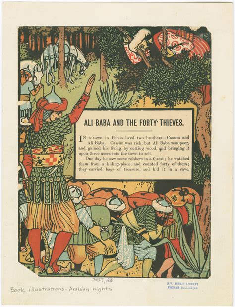 Ali Baba And The Forty Thieves Nypl Digital Collections