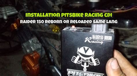 PAANO MAG INSTALL NG RACING CDI SA RAIDER 150 CARB RELOADED OR REBORN