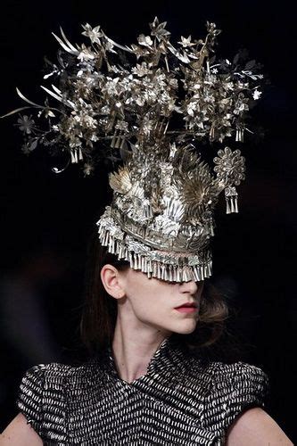 Daiane Conterato In Alexander Mcqueen Detail Of Philip Treacy