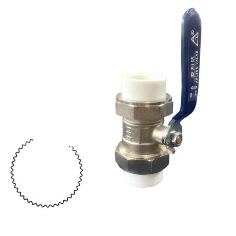 Anlida Double Live Ball Valve PPR Water Pipe Fittings Switch Joint Hot