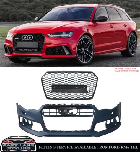 AUDI A6 RS6 Style Front Bumper Bodykit Conversion Primed 7C 2012 2015