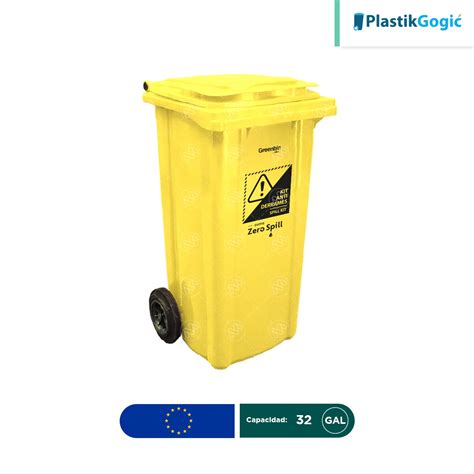 Contenedor Con Ruedas Plastik Gogic L Gal Zero Spill