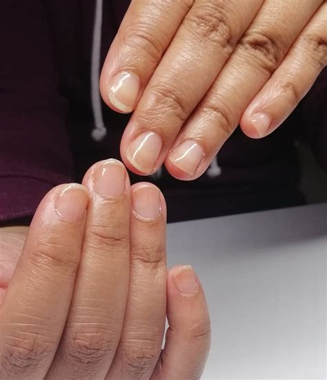 Manicure With Strengther For Weak Splitting Nails Nails Beauty