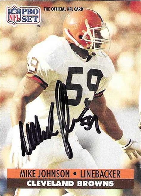 Johnson, Mike (LB) (2) | The Football Autograph Encyclopedia