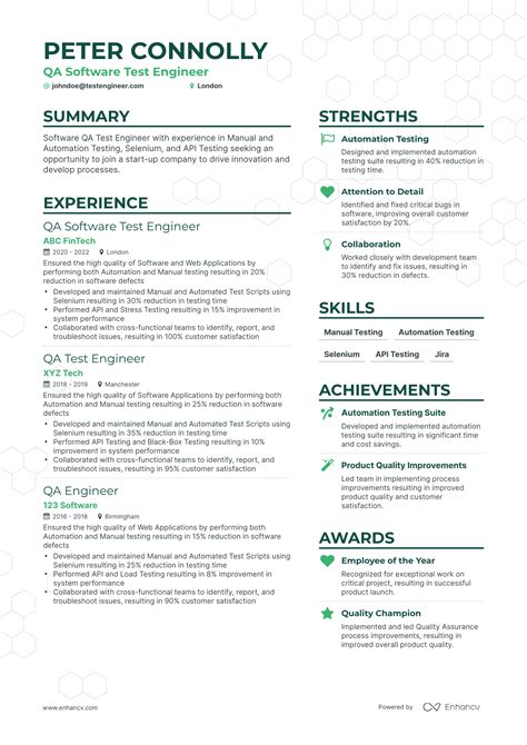 5 Software Qa Engineer Resume Examples And Guide For 2023