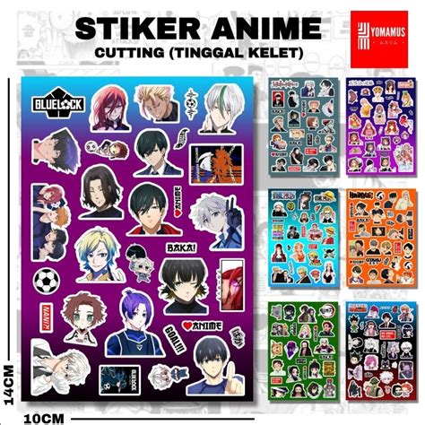 Jual Sticker Anime Cutting Sticker Blue Lock Sticker Jujutsu Kaisen