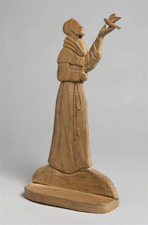 Saint Francis Of Assisi Holding A Bird Art Uk