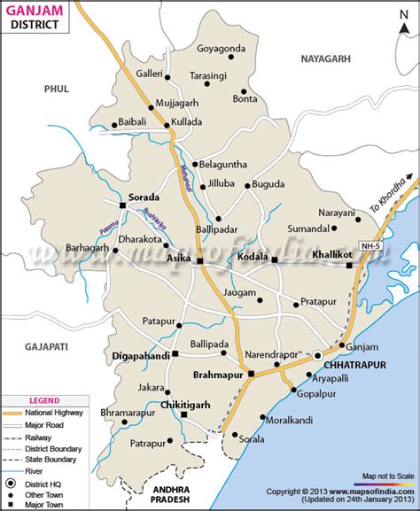 Ganjam District Map