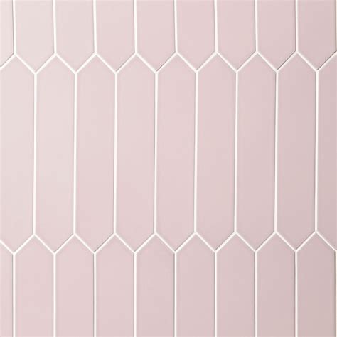 Kent Pink 3x12 Picket Polished Ceramic Wall Tile