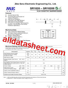 sr datasheetpdf zibo seno electronic engineering coltd