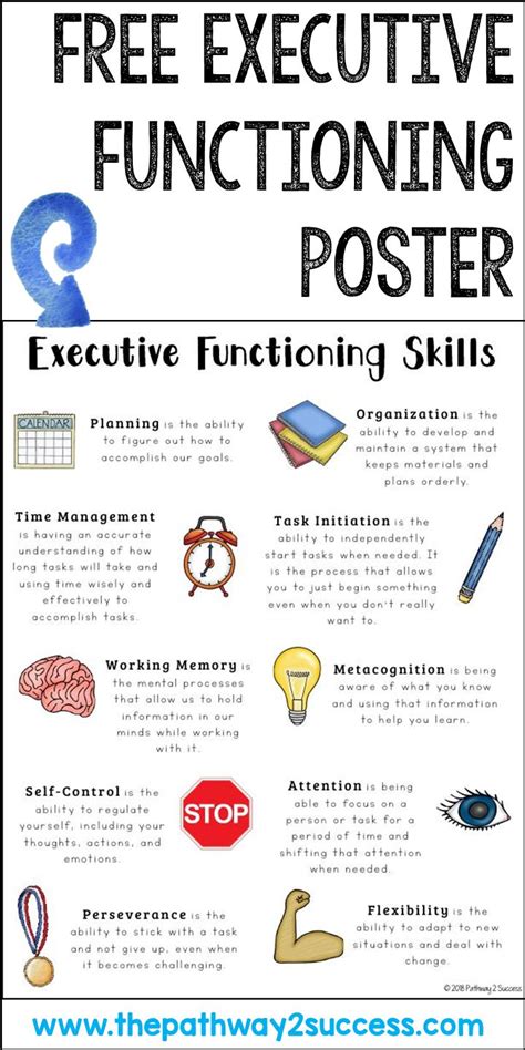 Executive Functioning Skills Printables