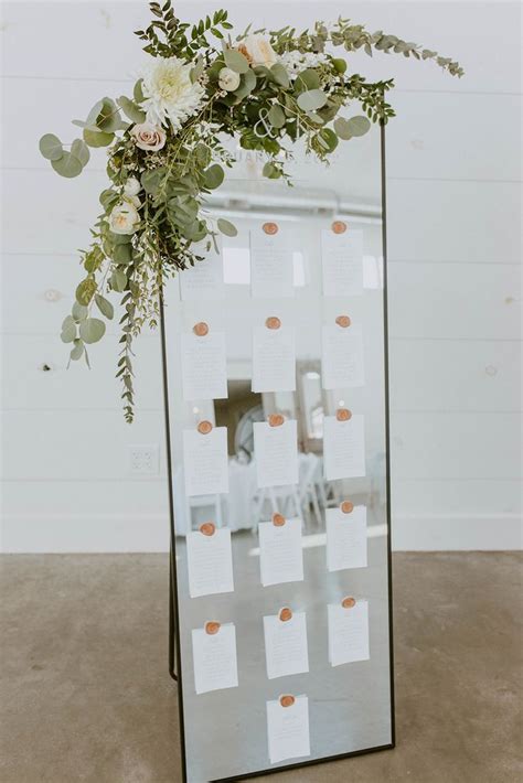 An Elegant Way To Help Your Guests Find Their Seats Tall Mirror