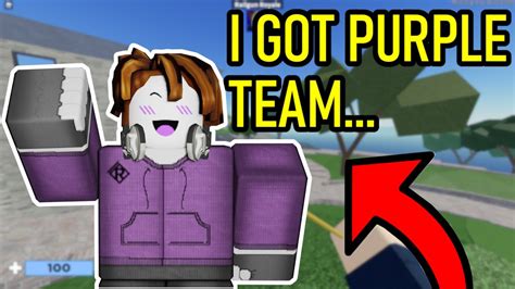 I Got Purple Team In Arsenal Roblox Arsenal Youtube