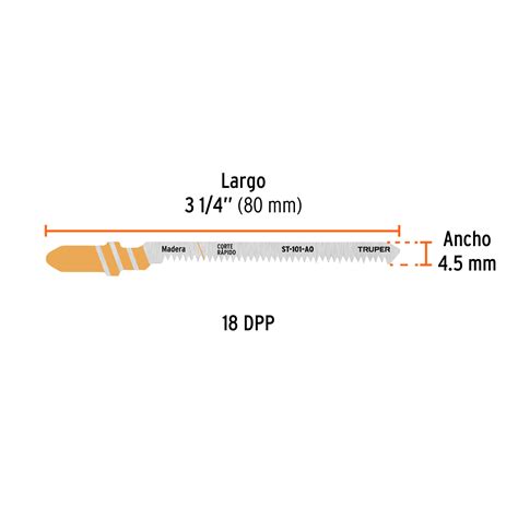 Ficha Tecnica Bl Ster Seguetas T Dpp Hcs Corte Curvo Limpio Madera