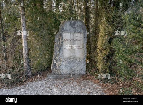 Dachau Concentration Camp Memorial Site Monument To Victims The Sign
