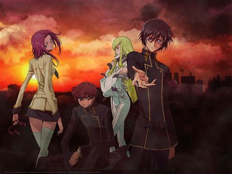 Code Geass Main Character Group Code Geass Kallen C2 Cc Geass