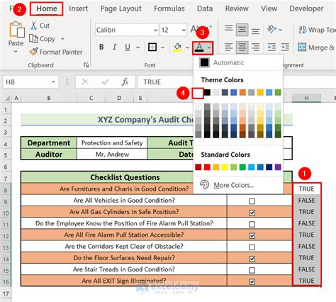 How To Create An Audit Checklist In Excel With Easy Steps Process Audit