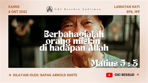 Matius 5 3 Berbahagialah Orang Miskin Di Hadapan Allah YouTube