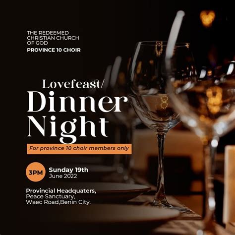 Lovefeast Dinner Night Flyer Design Hotel Marketing Design Creative