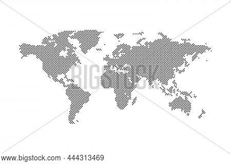 Dotted World Map. Vector & Photo (Free Trial) | Bigstock