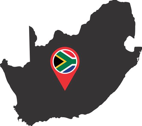 South Africa Pin Map Location 23215583 Png