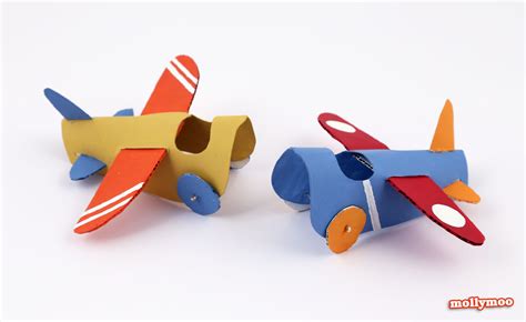 Mollymoocrafts Toilet Roll Crafts Paper Aeroplanes