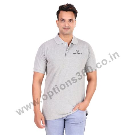 Plain Grey Poly Cotton Polo Tshirt Large At Rs 200 Piece In New Delhi